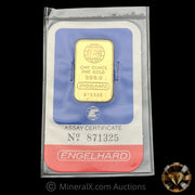 1oz Engelhard Vintage Gold Bar In Assay