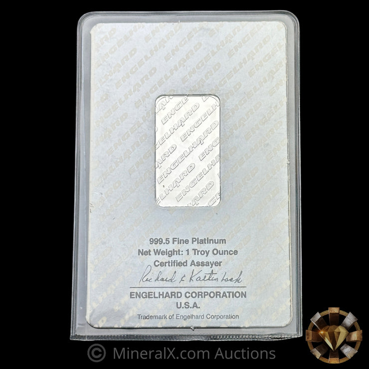 1oz Engelhard Vintage Platinum Bar