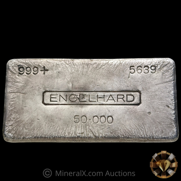 50oz Engelhard 4th Series 4 Digit Variety Vintage Silver Bar