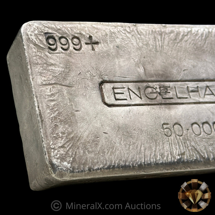 50oz Engelhard 4th Series 4 Digit Variety Vintage Silver Bar