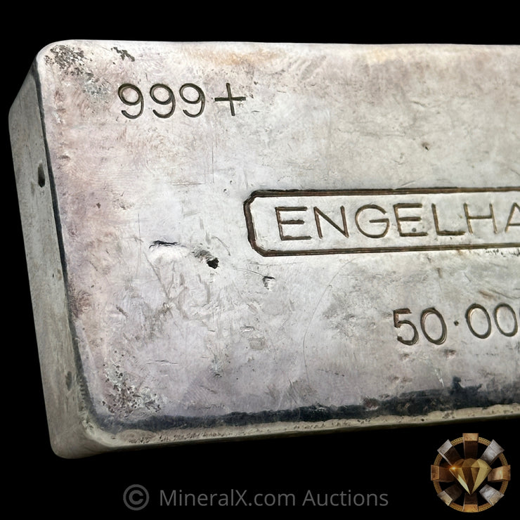 50oz Engelhard 4th Series MFR Vintage Silver Bar