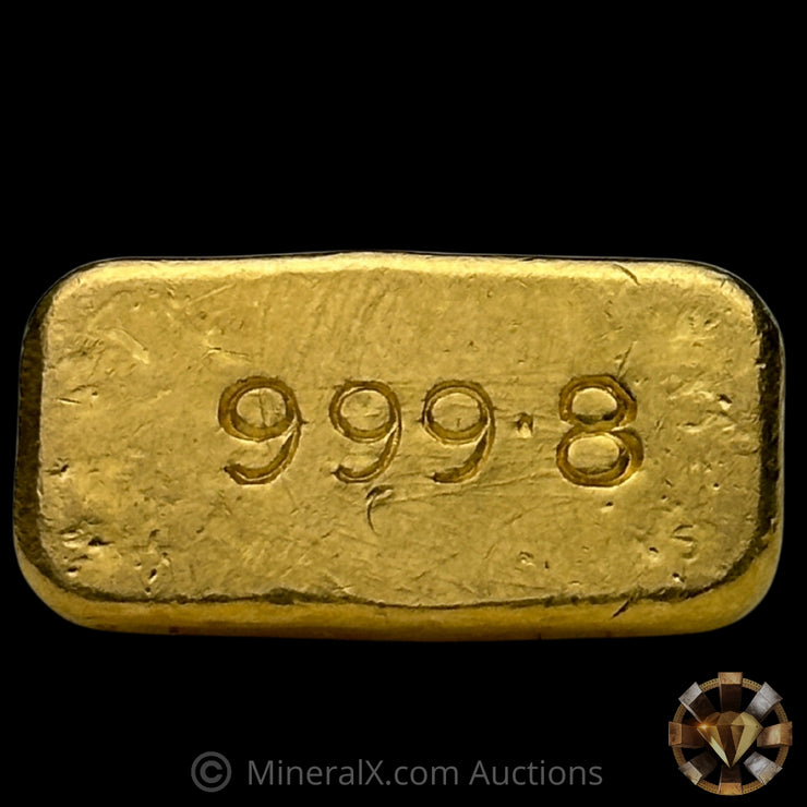 1oz N M Rothschild & Sons RMR Rare 999.8 Fineness Variety Vintage Gold Bar