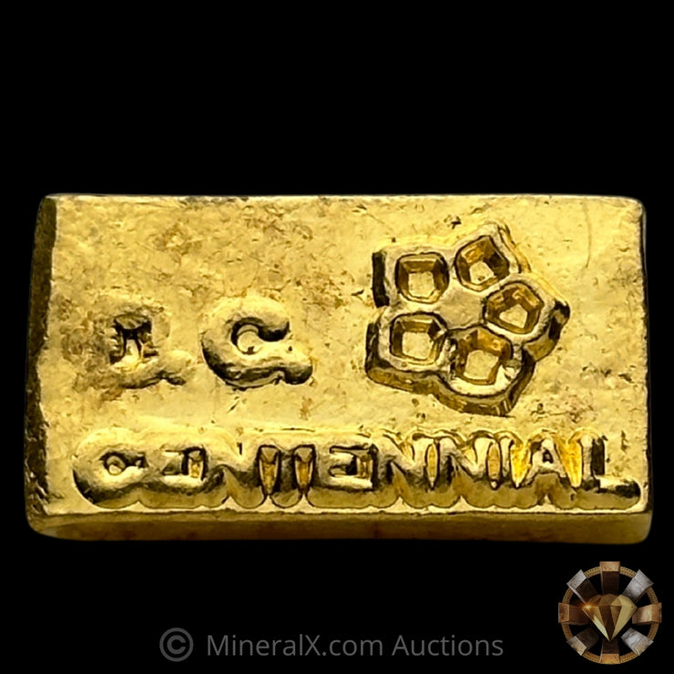 1oz Delta Smelting & Refining Pure Gold B C Centennial Vintage Gold Bar