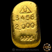 2oz Delta Smelting & Refining Vintage Gold Bar