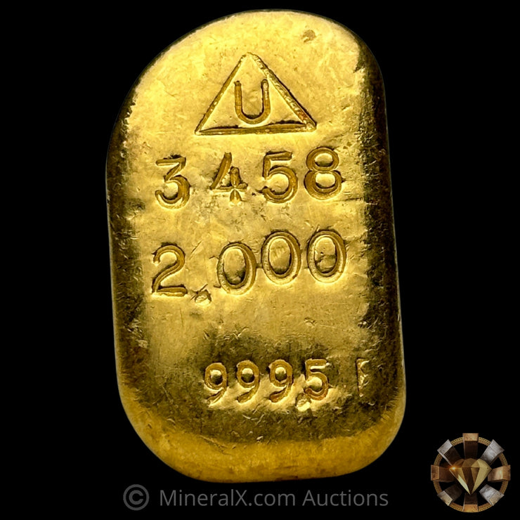 2oz Delta Smelting & Refining Vintage Gold Bar