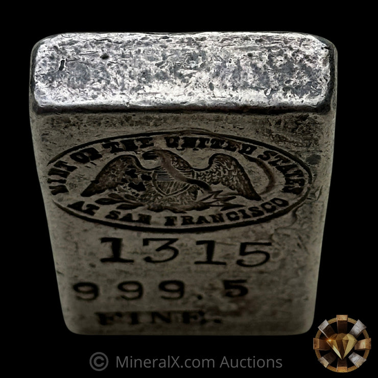 5.29oz Mint Of The United States At San Francisco SF Mint Vintage Silver Assay Ingot Bar