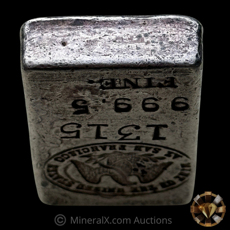 5.29oz Mint Of The United States At San Francisco SF Mint Vintage Silver Assay Ingot Bar