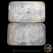 x2 5oz Engelhard P Loaf Vintage Silver Bar Lot With Sequential Serials
