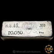20.050oz H S & S Vintage Silver Bar