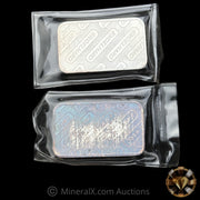 x2 5oz Engelhard Vintage Silver Bar Lot In Seals With Sequential Serials