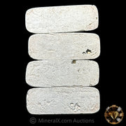 x4 1oz NCM Nevada Coin Mart Vintage Silver Bar Lot