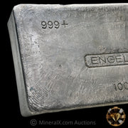100oz Engelhard MFR Vintage Silver Bar