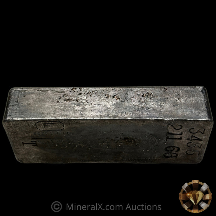 211.66oz Engelhard E Logo Penolas T Prefix Vintage Silver Bar