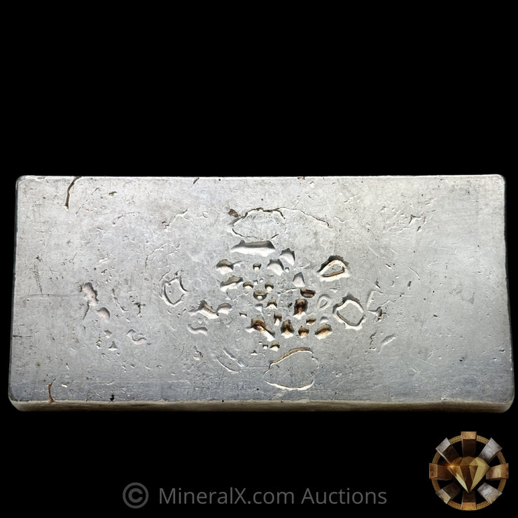 100oz Engelhard Silvertowne 4th Series Mold Vintage Silver Bar With Extremely Low 2 Digit Serial