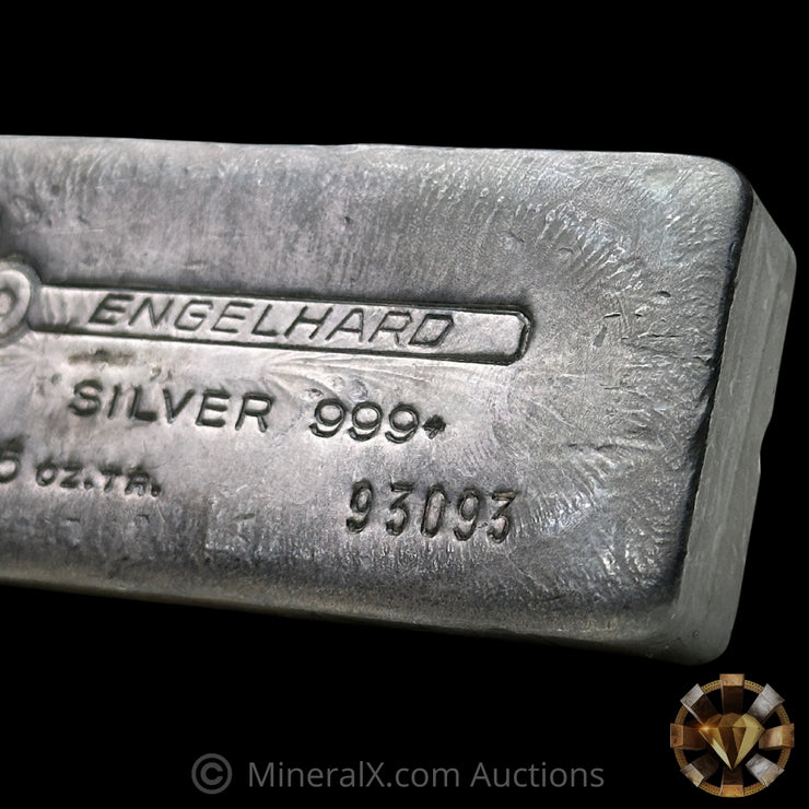 16.075oz (1/2 Kilo) Engelhard Bull Logo Poured Variety Vintage Silver Bar