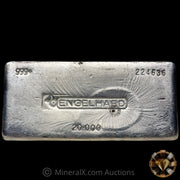 20oz Engelhard Bull Logo Vintage Silver Bar