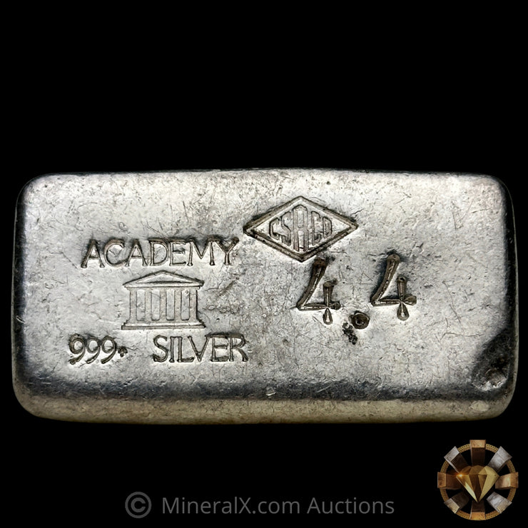 4.4oz Academy CSRCO Vintage Silver Bar