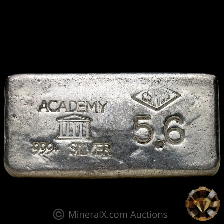 5.6oz Academy CSRCO Vintage Silver Bar