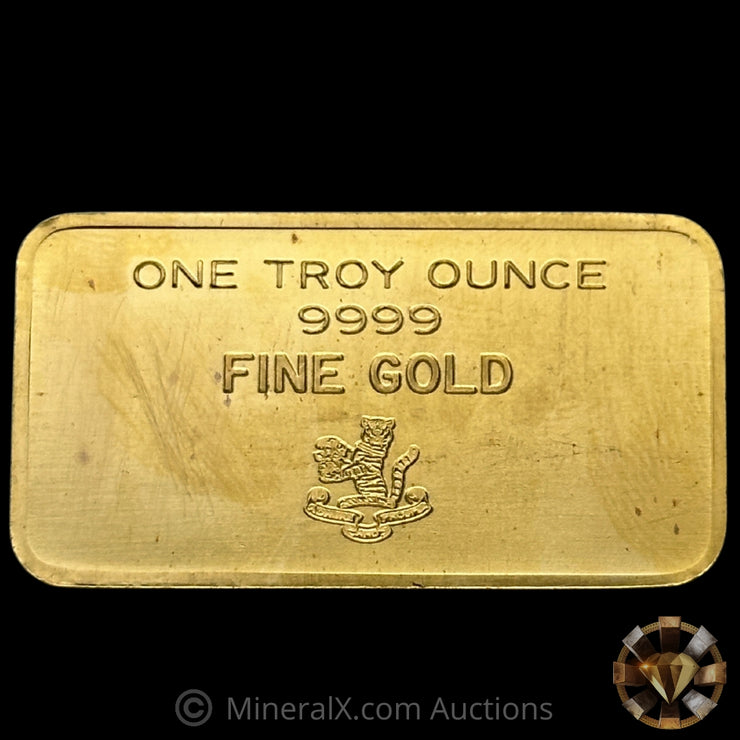 1oz Mocatta & Goldsmid LTD London Bullion Brokers Vintage Gold Bar