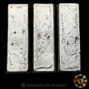 x3 Kilo 1982 Homestake Mining Company Vintage Silver Bar Lot With Sequential Serials