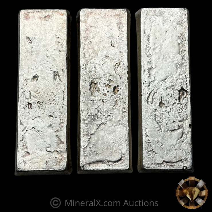 x3 Kilo 1982 Homestake Mining Company Vintage Silver Bar Lot With Sequential Serials