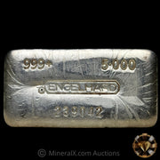 5oz Engelhard Bull Logo Vintage Silver Bar