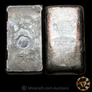 x2 10oz JM Johnson Matthey Reverse Stamp & Regular Stamp Vintage Silver Bar Lot