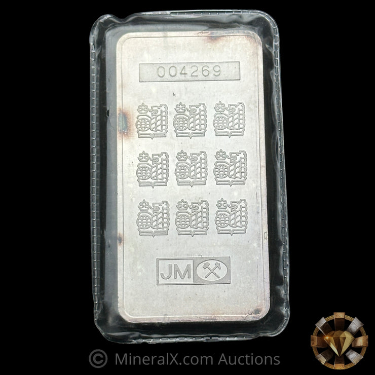 10oz JM Johnson Matthey Royal Bank Vintage Silver Bar In Seal