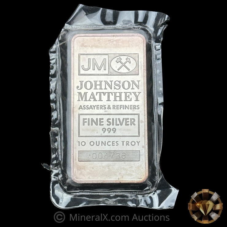 10oz JM Johnson Matthey TD Bank Vintage Silver Bar In Seal