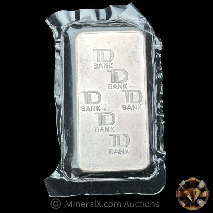 10oz JM Johnson Matthey TD Bank Vintage Silver Bar In Seal