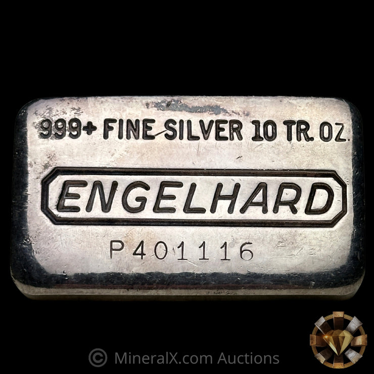 10oz Engelhard P Loaf Vintage Silver Bar