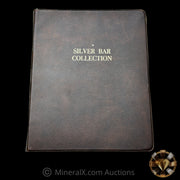 x10 1oz Fish Vintage Silver Bar Collection In Vintage Harco Album