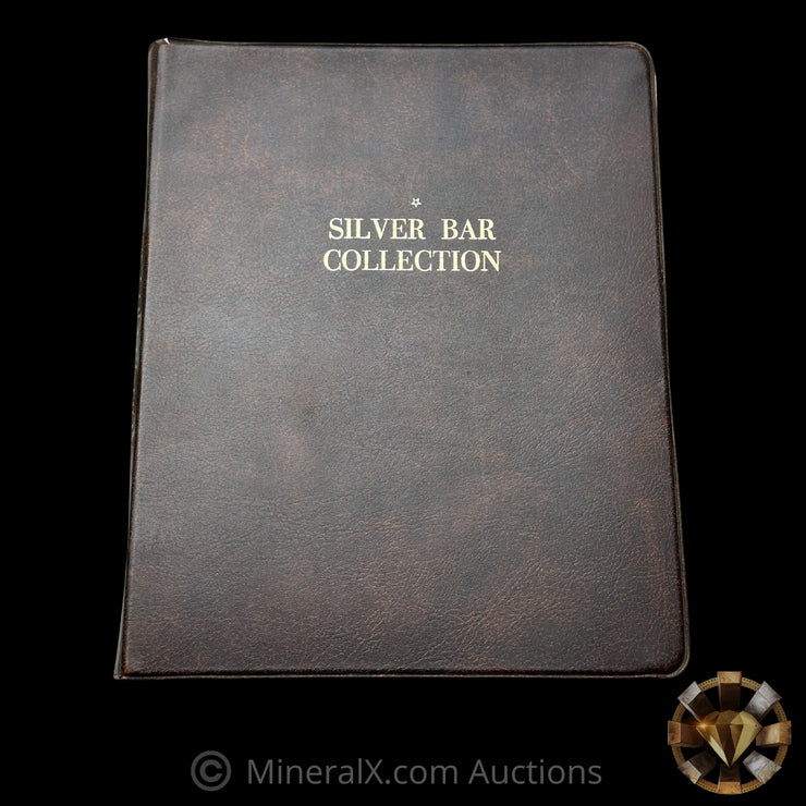 x10 1oz Fish Vintage Silver Bar Collection In Vintage Harco Album