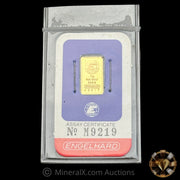 1g Engelhard M Prefix Gold Bar In Original Sealed Assay