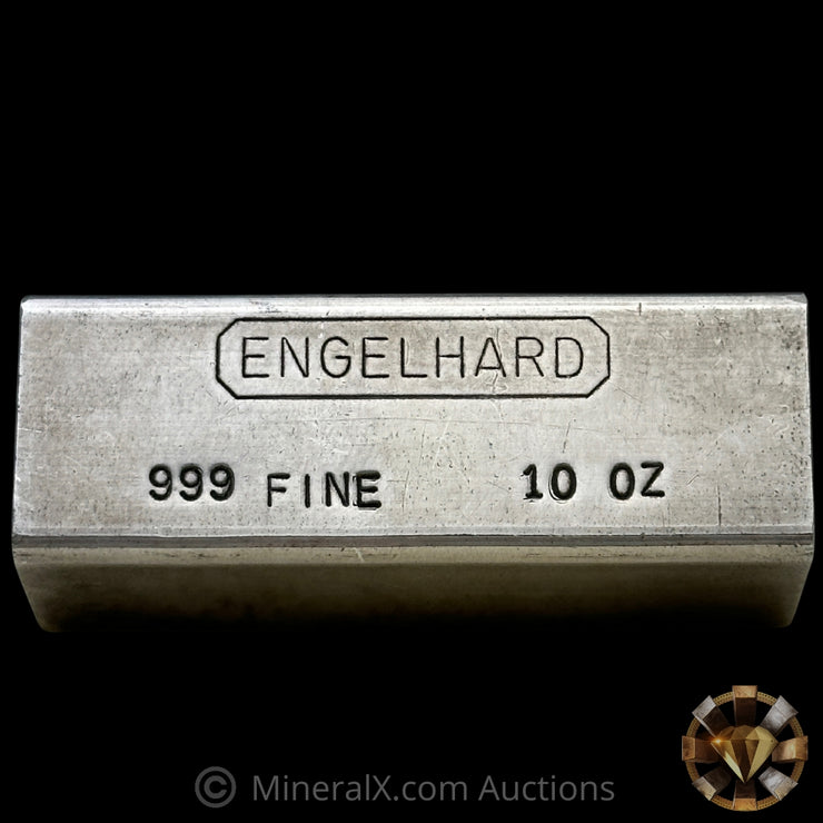 10oz Engelhard Full Hallmark Industrial Extruded Vintage Silver Bar
