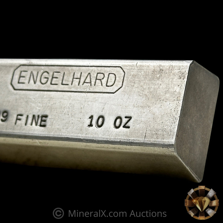 10oz Engelhard Full Hallmark Industrial Extruded Vintage Silver Bar