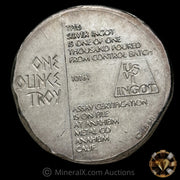 1oz 1980 USVI Ingot Vintage Silver Round Bar