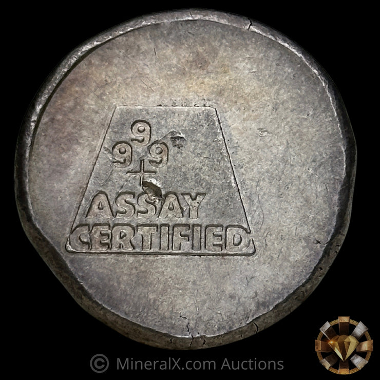 1oz 1980 USVI Ingot Vintage Silver Round Bar
