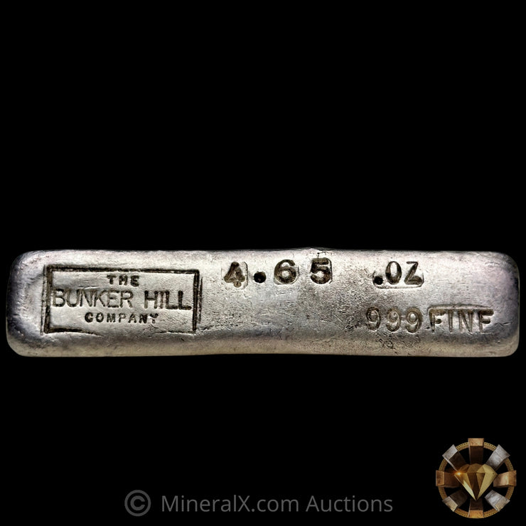 4.65oz The Bunker Hill Company Vintage Silver Bar