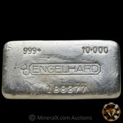 10oz Engelhard Floating Decimal Bull Logo Vintage Silver Bar