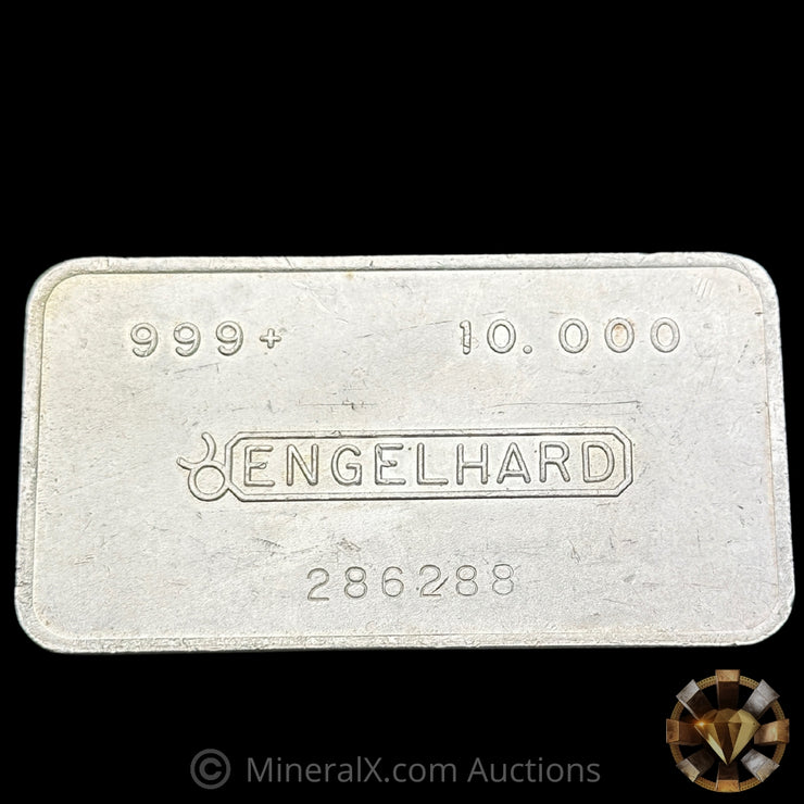 10oz Engelhard No Dot Bull Logo Vintage Silver Bar