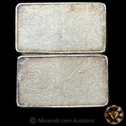 x2 10oz Engelhard Pebble Back Vintage Silver Bar Lot