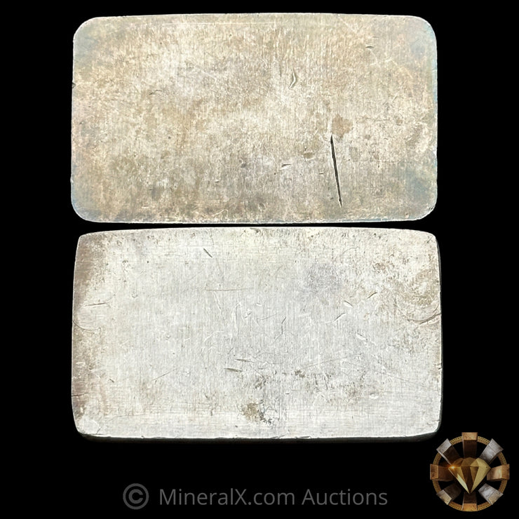 x2 10oz Engelhard P Loaf Vintage Silver Bar Lot