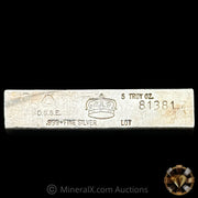 5oz Crown Mint DGSE Counterstamp Vintage Silver Bar