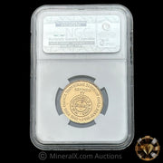 1oz 1954 N M Rothschild & Sons RMR Swiss Bank Hoard Gold Coin NGC MS63