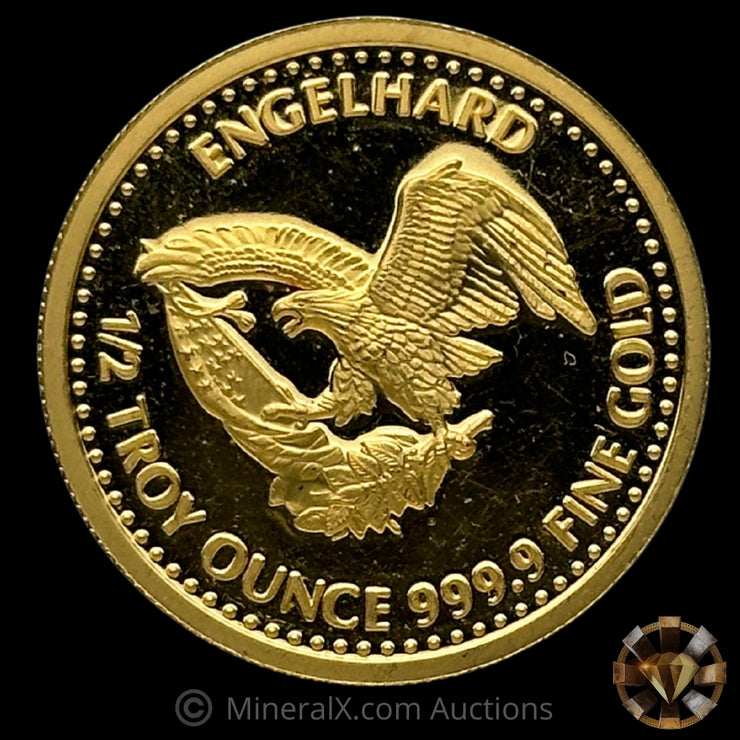 1/2oz 1987 Engelhard Rare Cotton Eagle Back Vintage Gold Coin