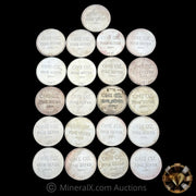 x21 1oz Hoffman And Hoffman Vintage Silver Coin Lot
