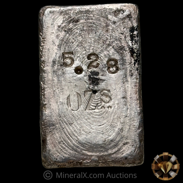 5.28oz Mint Of The United States At San Francisco SF Mint Vintage Silver Assay Ingot Bar