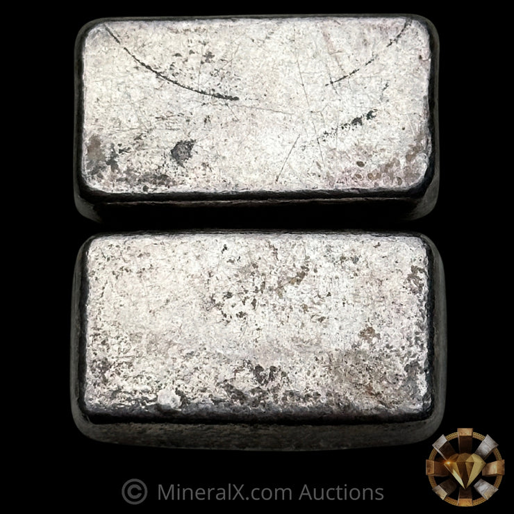 x2 3oz Engelhard MFR Vintage Silver Bar Lot With Sequential Serials