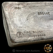 100oz 1981 Harrington Metallurgy Ltd Australia Vintage Silver Bar with Low Serial & Unique Reverse Logo Impression